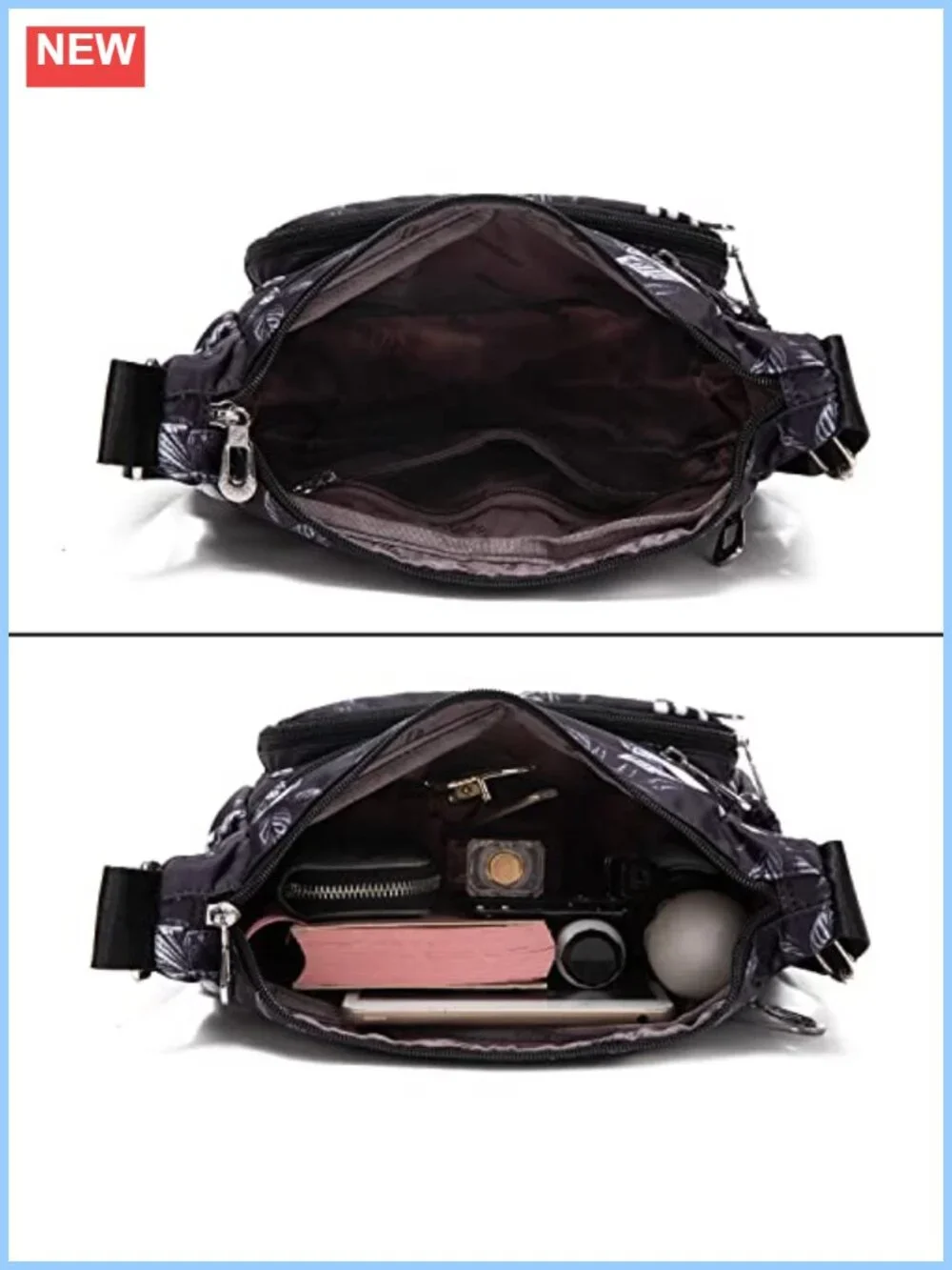 N/A floral crossbody